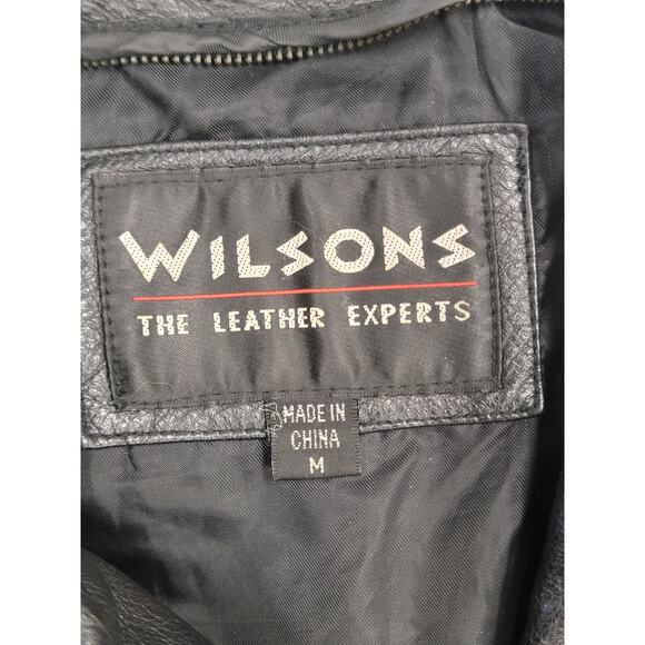 Wilsons Women's Black Moto Leather Jacket - Picture 5 of 16